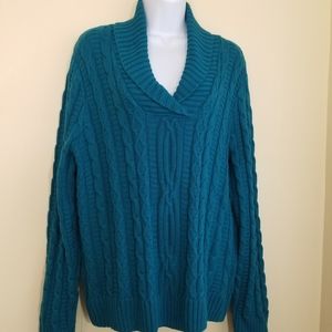 Jeanne Pierre Classic Cotton Cable Knit XL